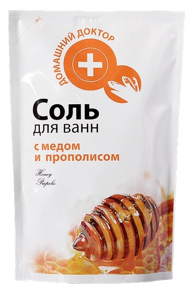 Bath sea SALT with Honey & Propolis Clming effect 500g Home Doctor 3388