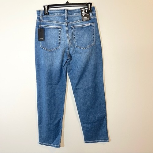 JOE'S JEANS GAIA JEANS A VITA ALTA DRITTO 26" CROP JEAN blu taglia 27 - Foto 6 di 7