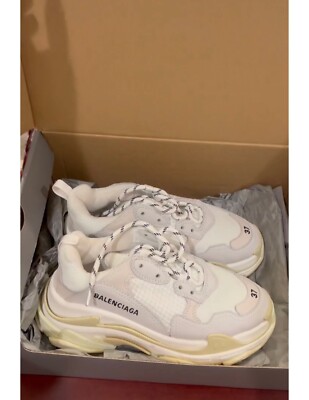 Size 7 - Balenciaga Triple S Sneaker White with Box and original