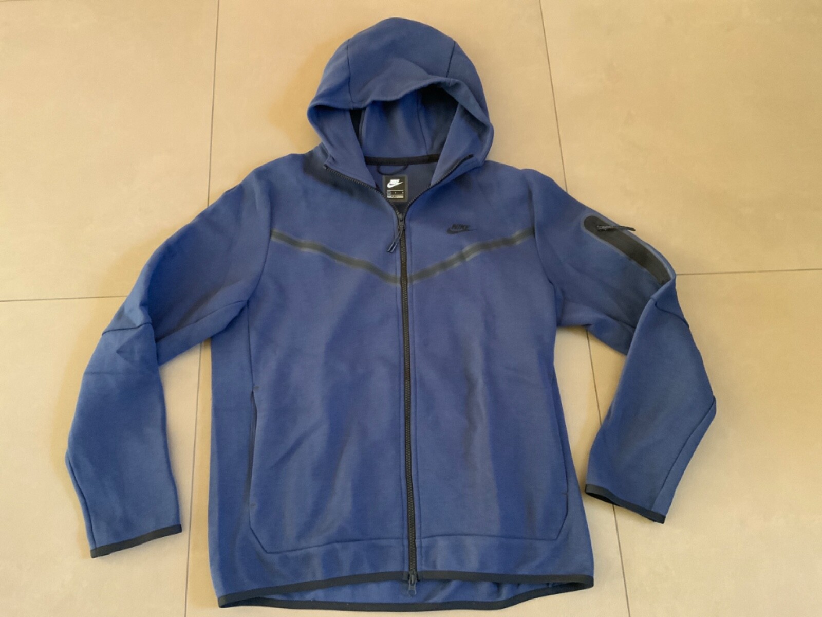 Nike Tech Fleece Herren Sweatjacke, L, dunkelblau