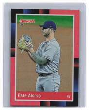 Pete Alonso 2022  Donruss Variation - Holo Red #247b  - New York Mets