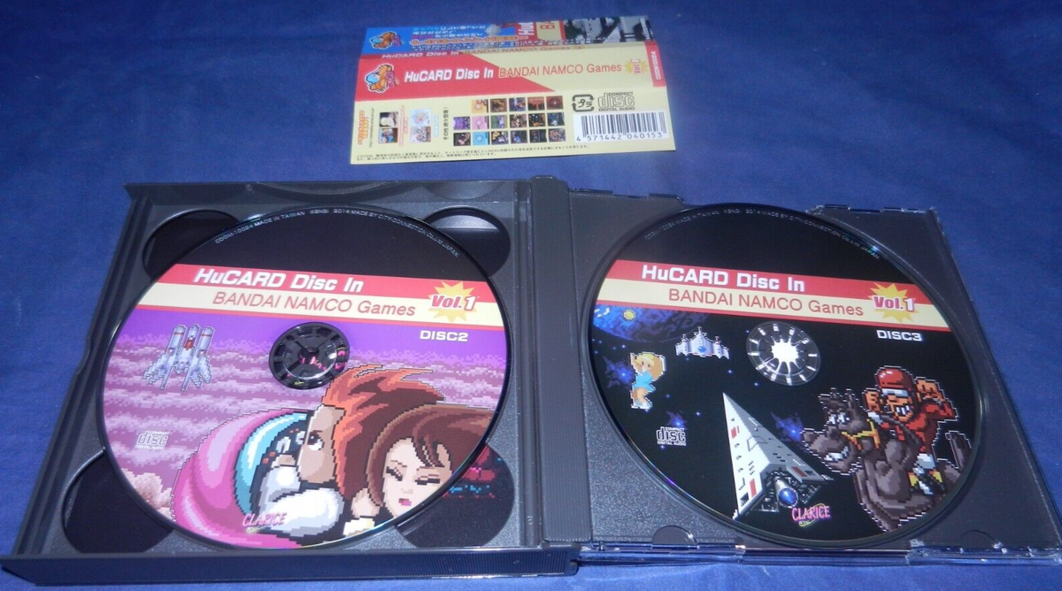 HuCARD Disc in BANDAI NAMCO Games Vol 1 OST, 3 CDs-LN, JAPAN, w 
