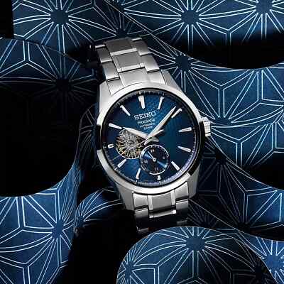SEIKO Presage Sharp Edged SPB417J1 Asanoha Automatic Blue