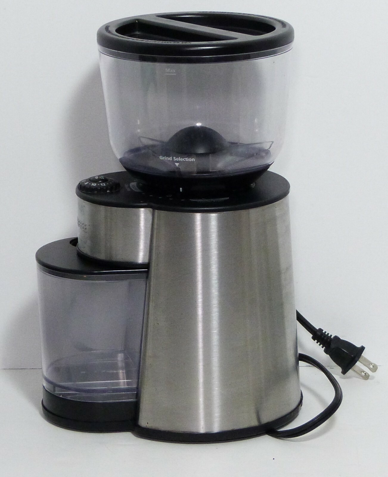Mr. Coffee Grinder Automatic Burr Mill Stainless Steel BVMCBMH23 Works