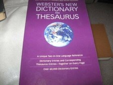 Websters New World Dictionary and Thesaurus - Paperback By na - GOOD