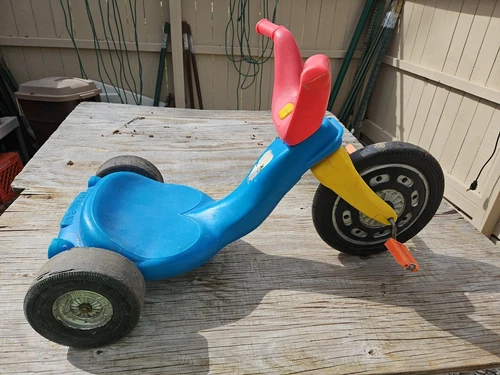 Vintage Marx Big Wheel Mini Plastic Kid's Tricycle bike 24" x 17" 1970's