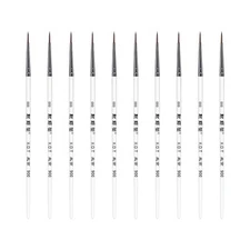 XDT#900 Micro liner Art Brush 10 Pc #000 Set Model Nail Acrylic Watercolor