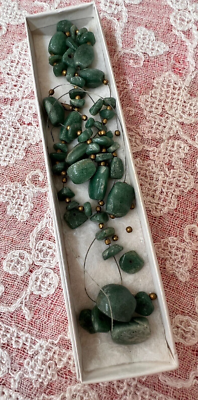 #ad #ad Green Aventurine Vintage Necklace 3 Ounces Stone Beads Only Needs Restringing $15.00