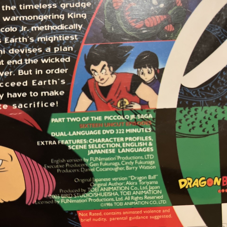 Dragon Ball Piccolo Jr. Saga Part Two Volume 9.2 Uncut Edition DVD | eBay