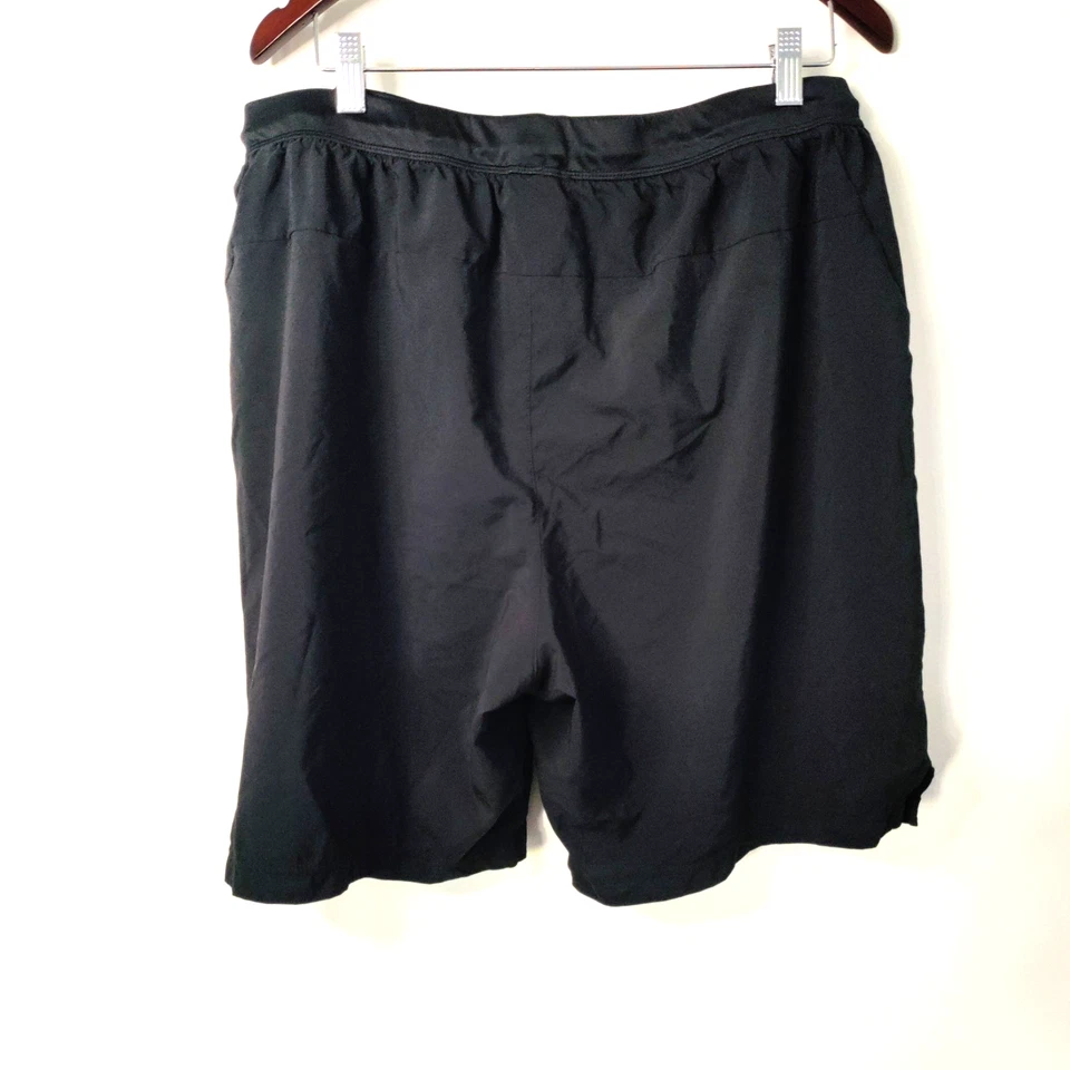 Adidas Pantalones Cortos Mujer 2XL Negro Cintura Elástica Nylon Malla Pierna Cremallera Bolsillo Atlético Foto 2 de 4