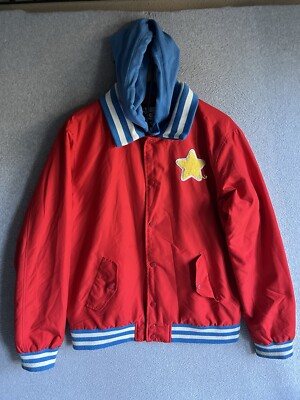 Steven Universe Cheeseburger Hoodie Varsity Jacket Size Medium