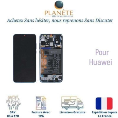 Original Ecran LCD Bleu Assemblés Sur Châssis Pour Samsung Galaxy S8