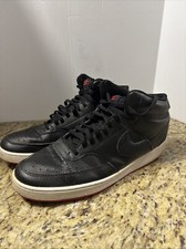Men's Nike Court Vision MID Size 14 Shoes Black Red Cd 5466 005 Good Cond Cpix