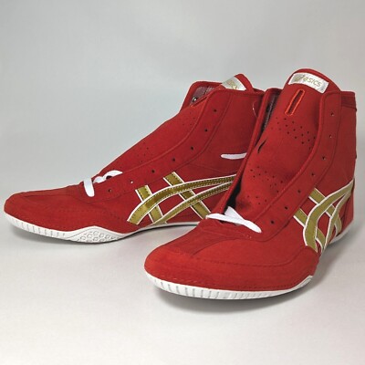 ASICS Wrestling Shoes 1083A001 EX-EO Red/Gold(White) (TWR900