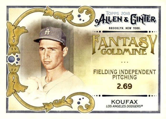 2018 Topps Allen & Ginter #FG-4 Sandy Koufax Fantasy
