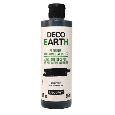 DecoEARTH Reclaimed Acrylic Paint 8oz-Black