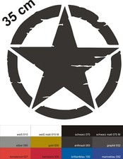 US Army Sterne Oldschool Auto Fahrzeug Aufkleber 1 x 35 cm, Farbauswahl