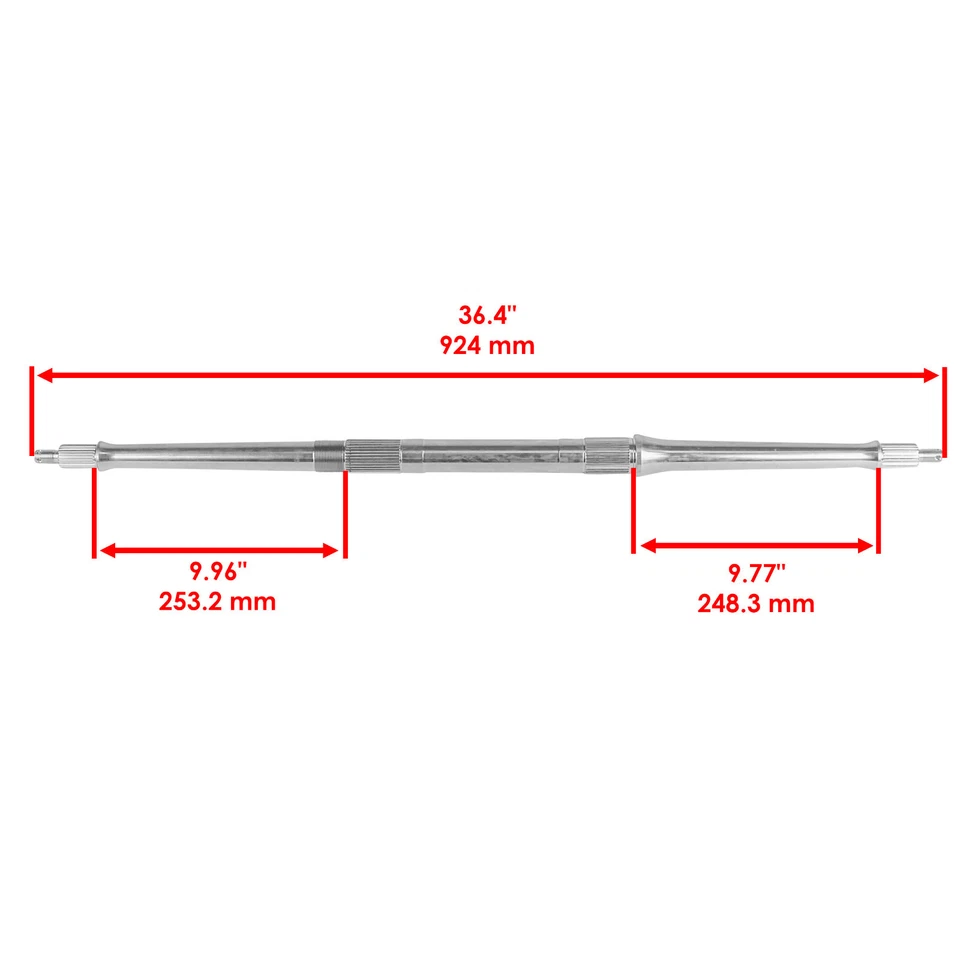 For Yamaha Banshee 350 Rear Axle Shaft w/ Housing Carrier Hub Bolt YFZ350 89-06  - Image 2 of 4