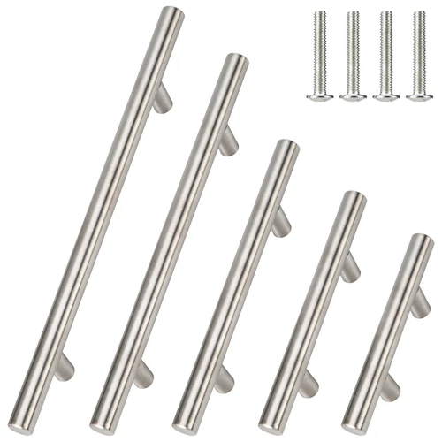 6-14 inch Stainless Steel Cabinet Handles T Bar Pulls Kitchen Drawer Hardware