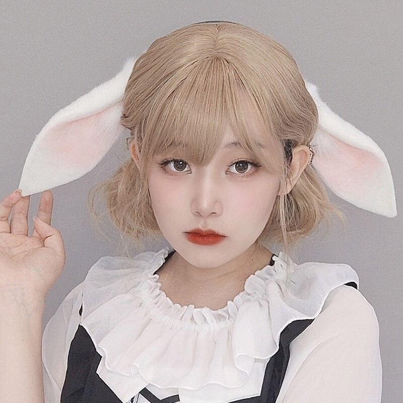 Rabbit-Ears Headband Sweet Girls Halloween Cosplay Lop-eared Rabbit ...