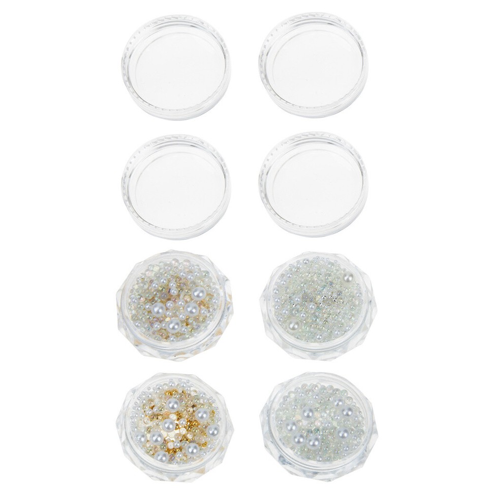 4 Boxes Nails Rhinestones Unique Decorative Effects Art Crafts eBay