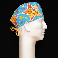 Pokemon Characters on Sky Blue Theme Scrub Hat Rare