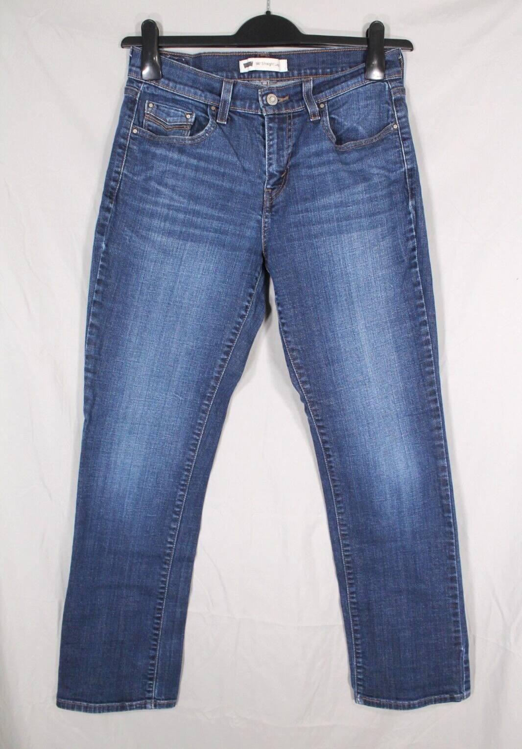 LEVI'S 505 Women's STRAIGHT LEG 5-Pocket MID-RISE Classic Denim Jeans Sz 28