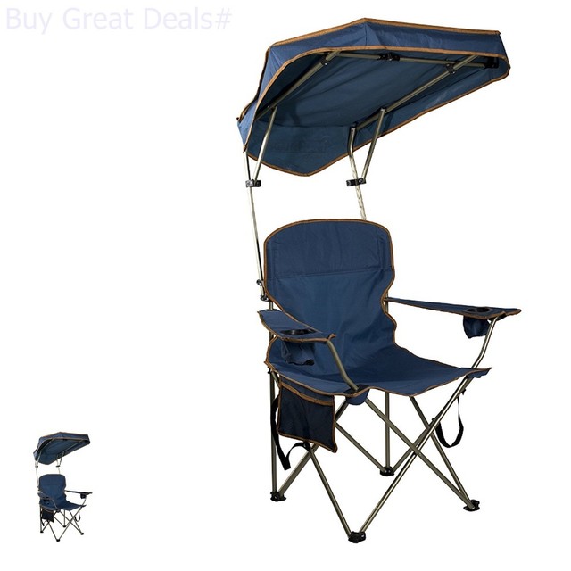 camping chairs with sun shade