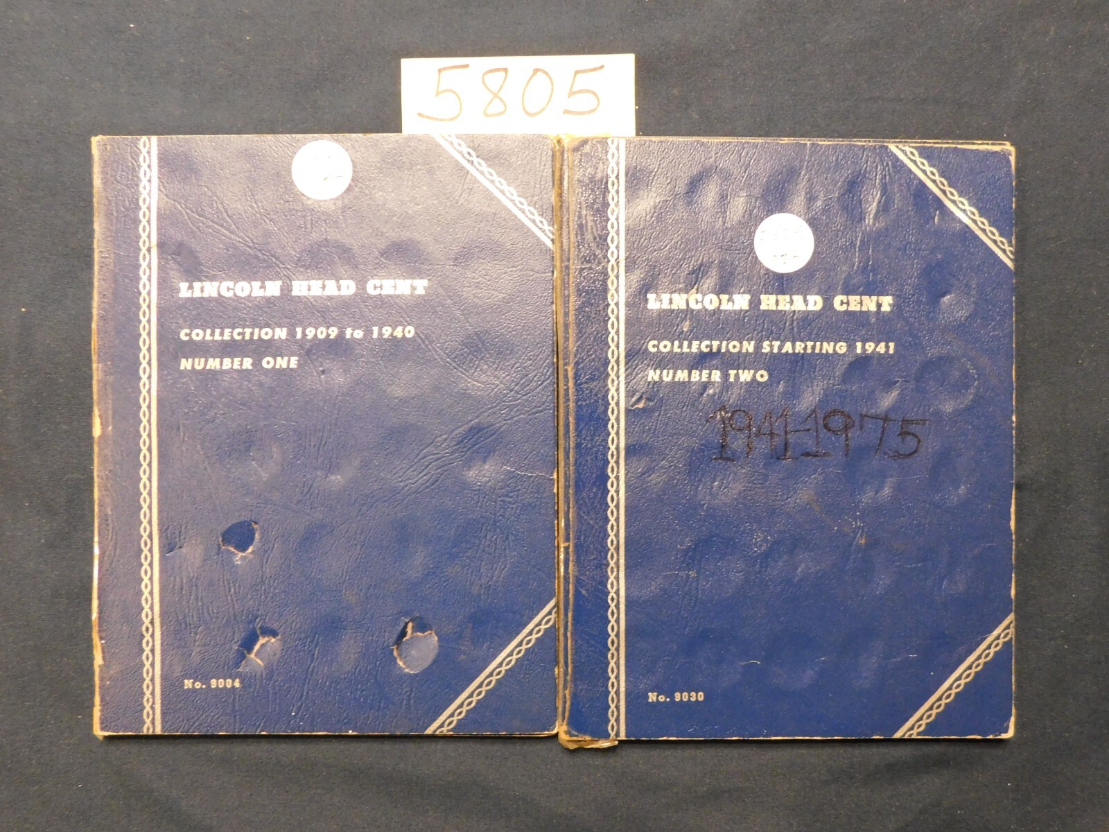 Lincoln Penny SH5805 Collection #1 & 2 1909-1974 Dark, Cleaned & Damaged #