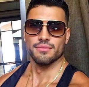 black designer shades