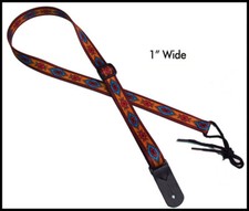 Legacystraps Mandolin Strap Ukulele Strap Indian Spirit Orange Design