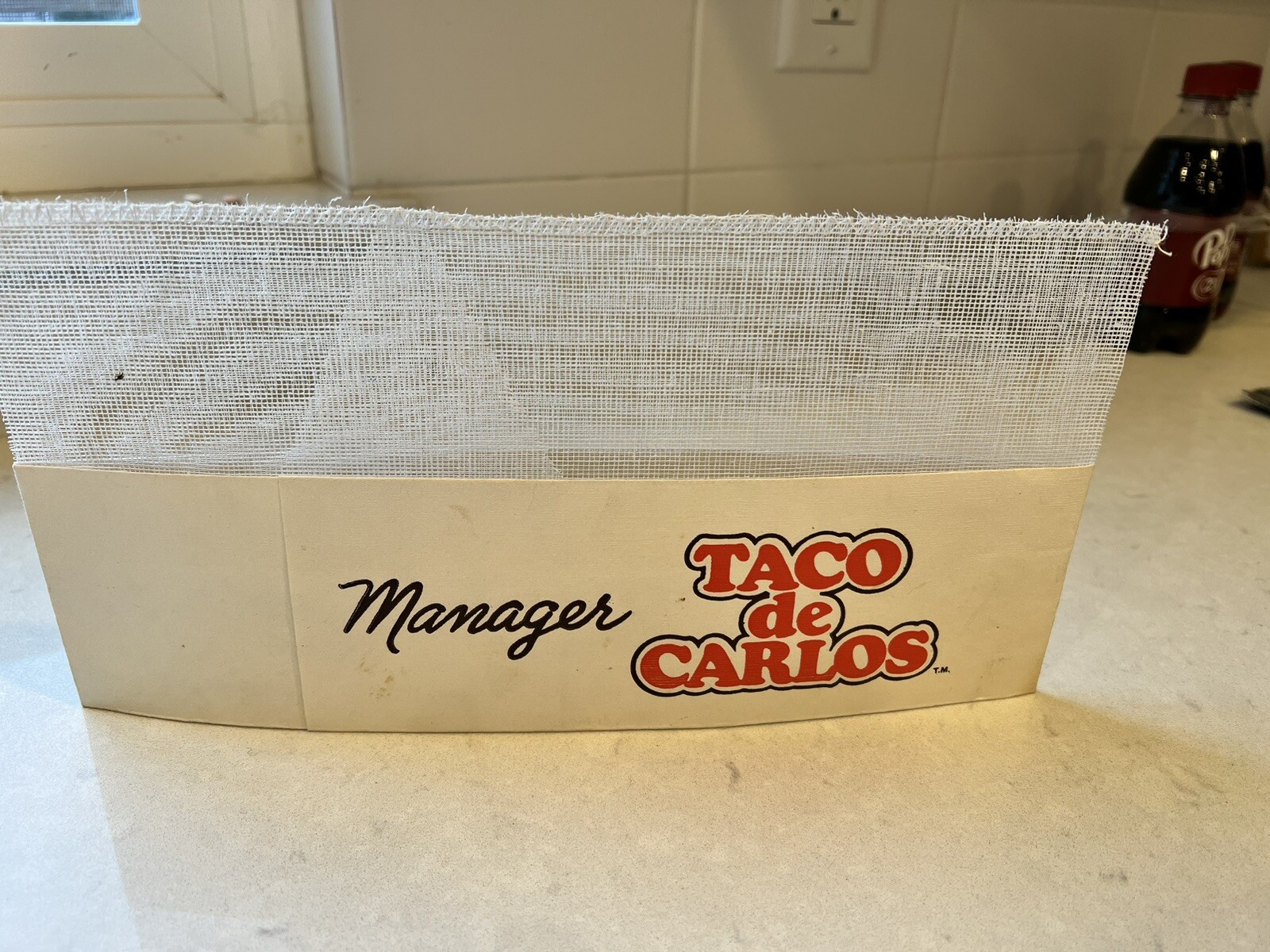 Vintage 2 Taco de Carlos Carls Jr. Paper Hats Manager… Gem