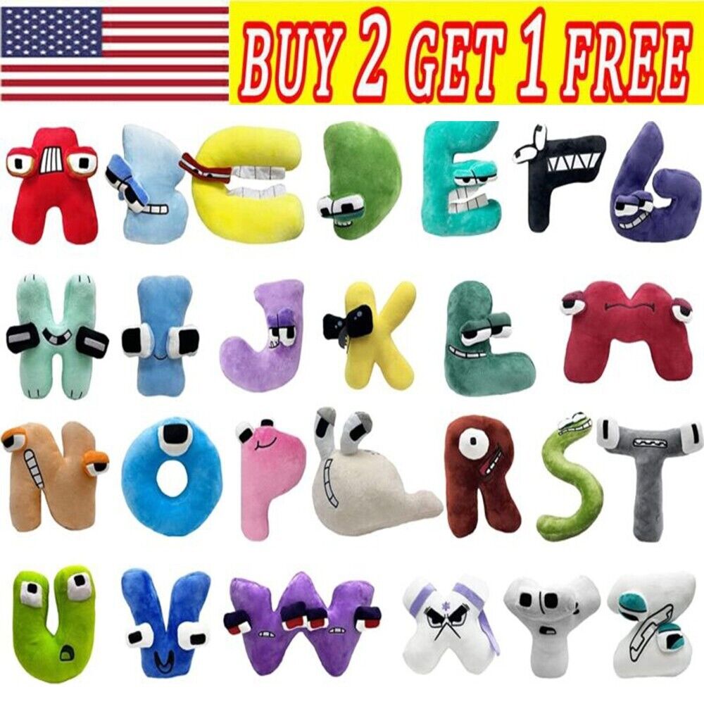 Alphabet Lore Plush Toys Alphabet Lore Plushies Alphabet Lore Stuffed  Figure Dolls Funny Plush Toy for Fans Gift (P) 