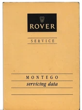 Austin MG Montego 1.3 1.6 2.0 Turbo 1984-88 UK Market Factory Service Data