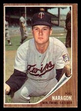 1962 Topps Hal Naragon #164 - Minnesota Twins