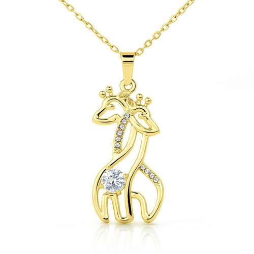 Giraffe Necklace To My Amazing Mom Giraffe Charm Gift Mom Birthday Christmas - Picture 4 of 11