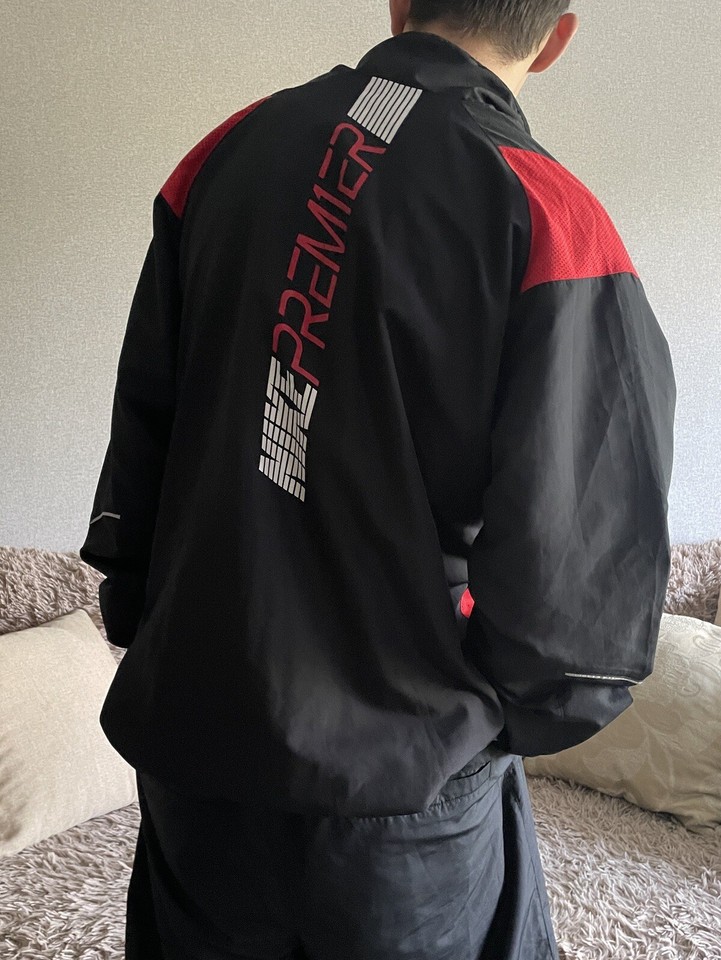 🩸NIKE 00s Vintage Nylon Baggy Tracksuit Jacket+Pants XL 36 Mens eBay