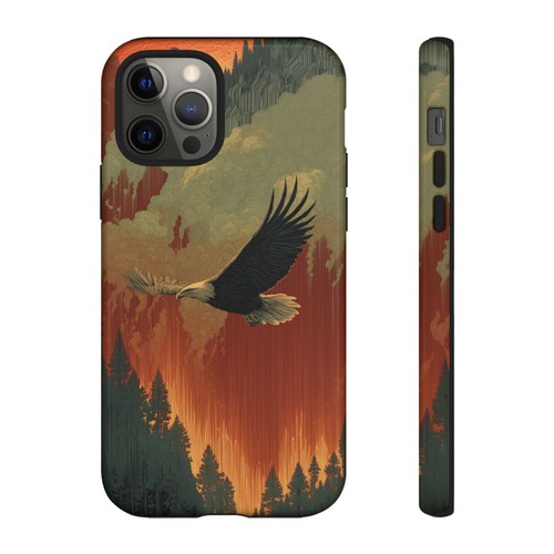 For iPhone | Samsung Galaxy | Pixel Phone Case - Eagle Soaring Wilderness Sunset - 第 108/239 張圖片