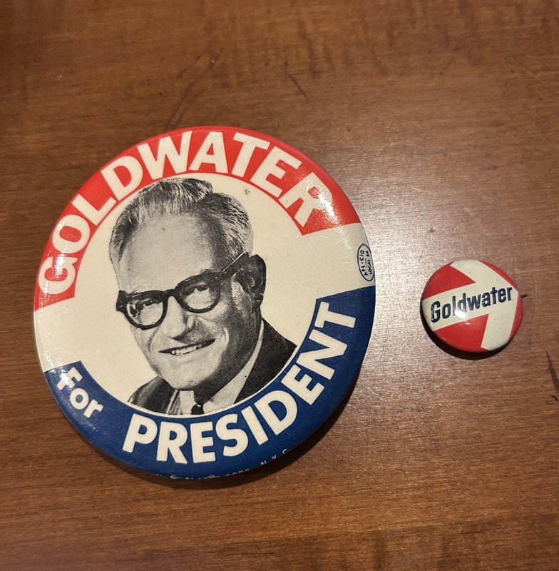 Political button - Barry Goldwater for President - 1964 Presidential campaign
