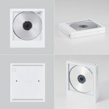 KM5 Instant Disk Audio CP1 White Portable CD Player Bluetooth Jacket Display NEW