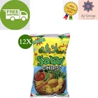 12 Pack X Salad Chips Oman Hot and Sour flavor Potato Chips (15g) بطاطس سلاطه