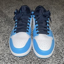 Nike Men s Air Jordan 1 Low UNC White/Blue/Bl...
