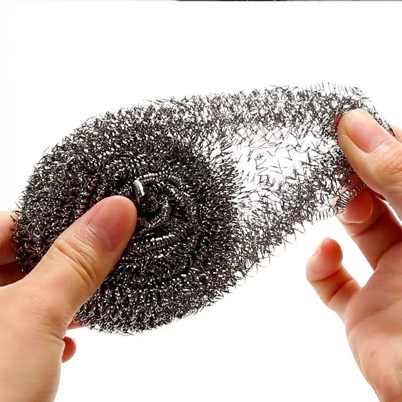20x Stainless Steel Scrubbers Kitchen Scouring Pads Pot Pan Cleaner Dish Sponge