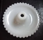 Vintage White Hobnail Milk Glass Lamp Base