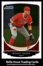 2013 Topps Bowman Michael Snyder #BCP46 Los Angeles Angels Chrome Prospects MLB 