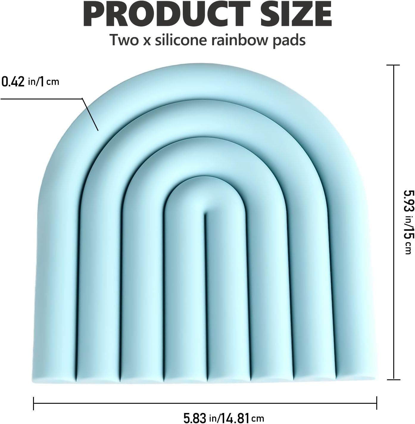 2 Pack Silicone Trivet Mats, Heat Resistant Non-Slip Pot Holders for Kitchen