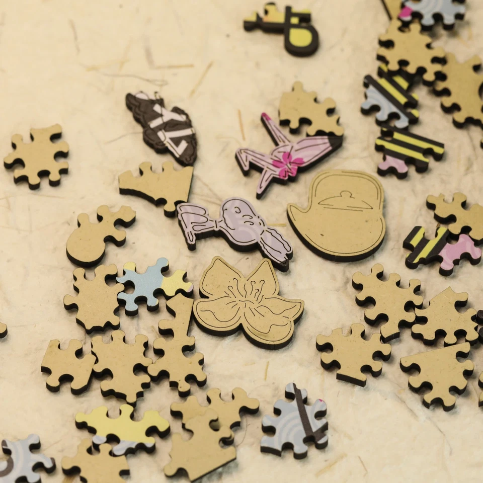 Quebra-cabeça oficial de madeira Snoopy Tokyo Vibes 300 peças | Sakura Art Gift - Imagem 3 de 4