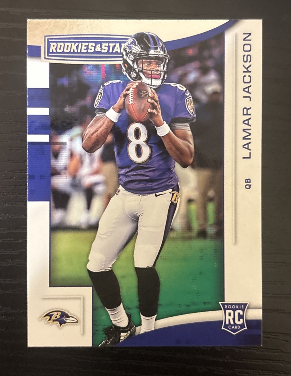 Lamar Jackson 2018 Panini Rookies & Stars Football RC Ravens #112
