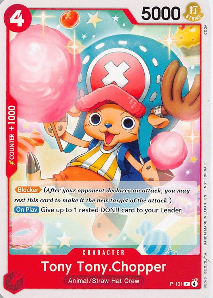ONE PIECE 英語版 チョッパー WINNER P-101 25+ Tony Tony.Chopper P-101 One Piece Promotion Cards for sale
