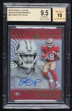 2018 Illusions Rookie Endorsements 53/100 Dante Pettis BGS 9.5 GEM MINT Auto n0c